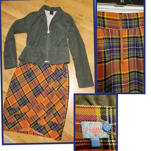 Plaid Skirt - Old Money Tracy Reese - Picture 2 of 2